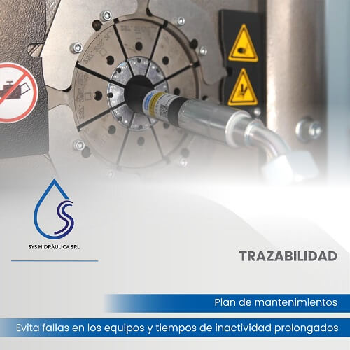 Trazabilidad. Plan de mantenimientos: evita fallas en los equipos y tiempos de inactividad prolongados.